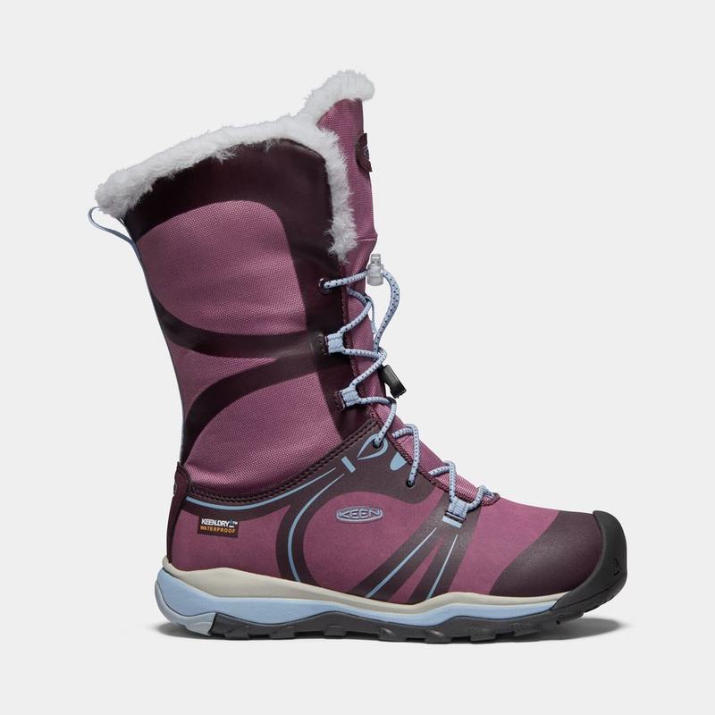 Botas De Invierno Keen Terradora Invierno Waterproof Para Niños Morados - Botas Keen Mexico (849726-